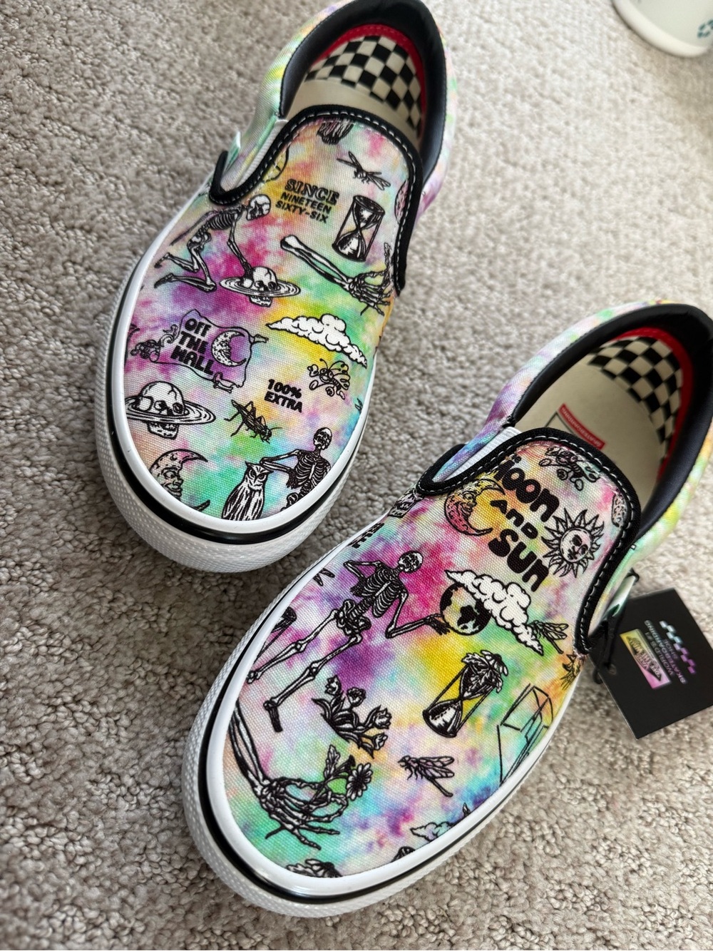 Vans Slip-On Sneakers in Multicolor Tie-Dye
